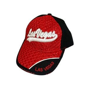 Koskash Headwear Las Vegas Boys Red Black Adjustable SnapBack Hat Travel Punk